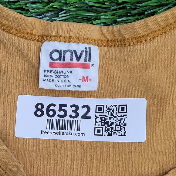 Vintage 90s Funny Work-Sucks Tank-Top Medium 19x25 Harrahs-Laughlin - Picture 8 of 16